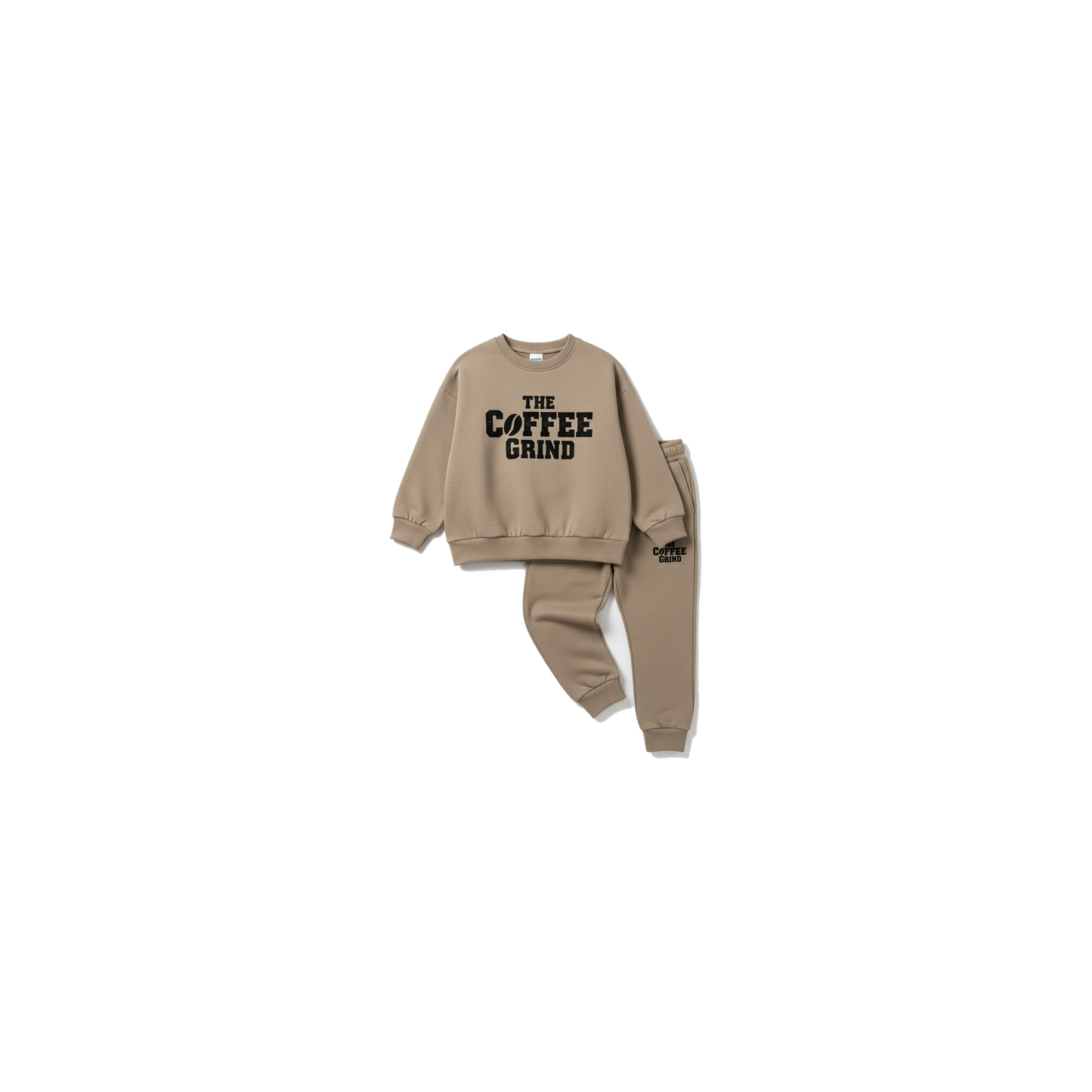 Kids Coffee Grind Jogger Set - Coffee Grind approved mockup