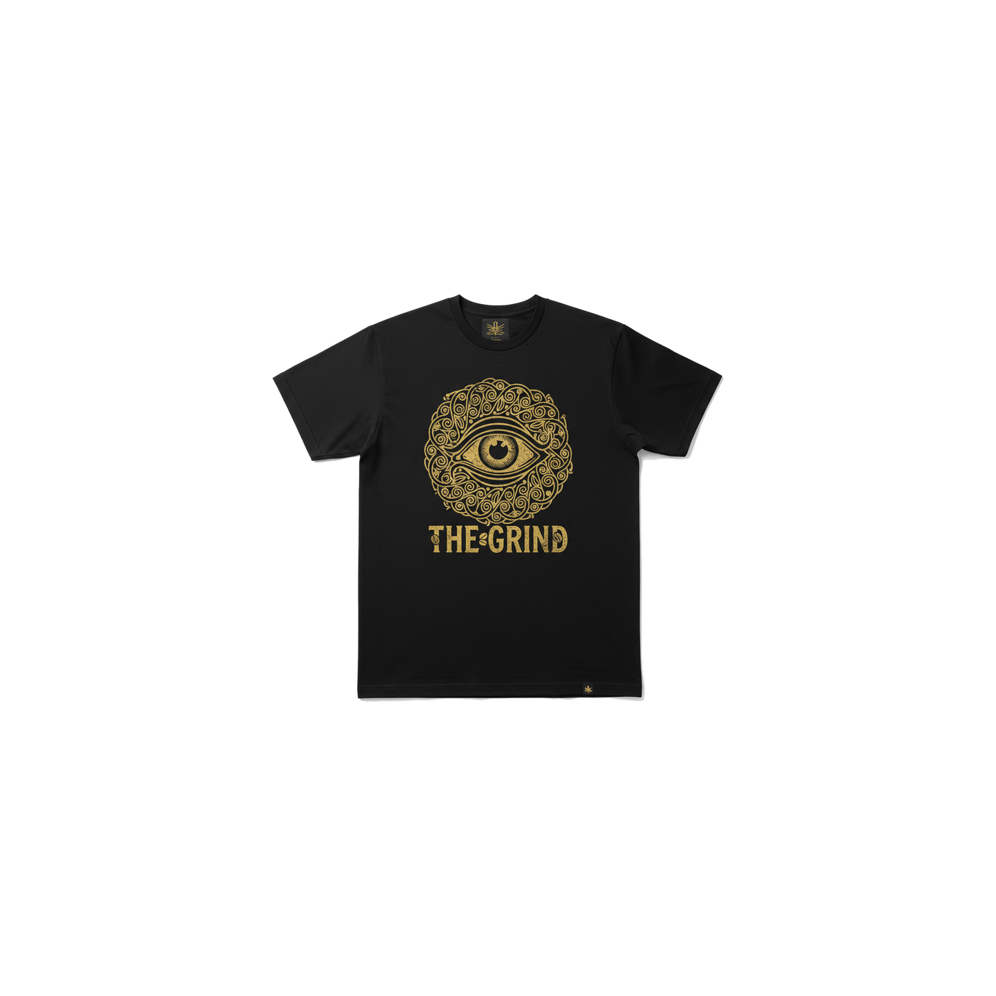 Black Gold Mystic Eye Men's Graphic Tee - Coffee Grind approved mockup