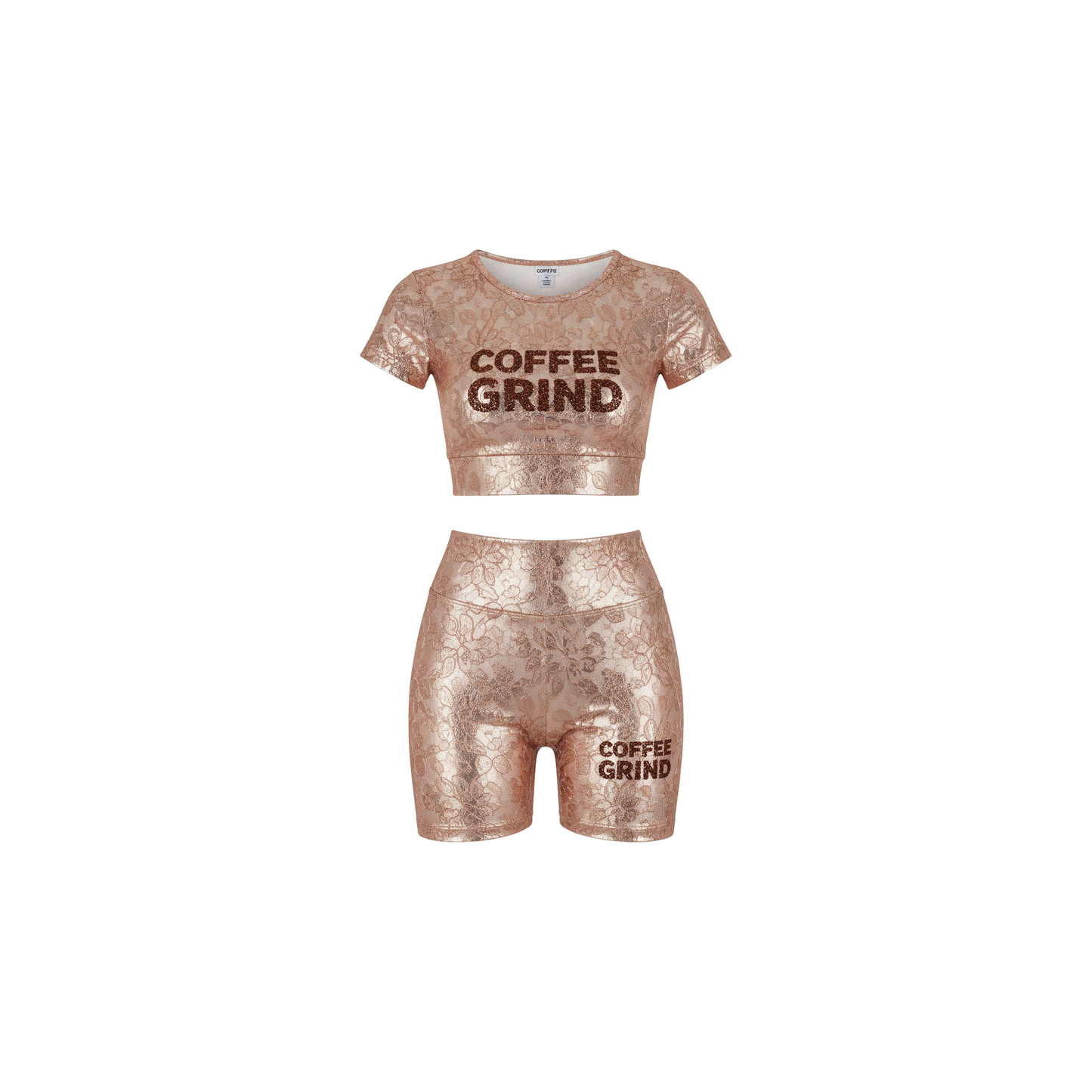 Rose Gold Coffee Lace Two-Piece Set - Coffee Grind approved mockup