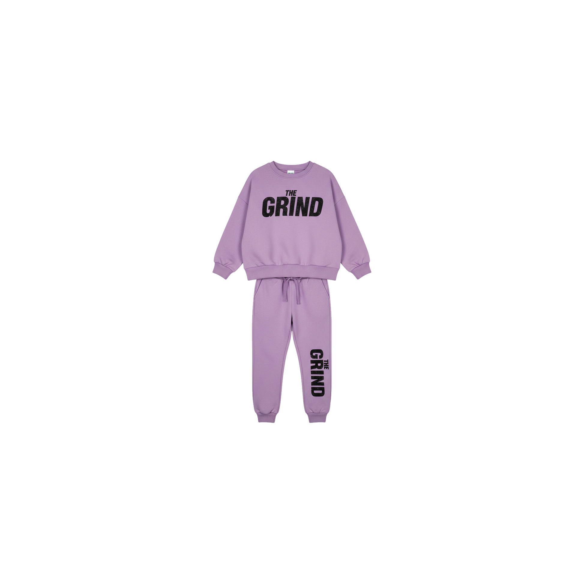 Lavender The Grind Girls Jogger Set - Coffee Grind approved mockup