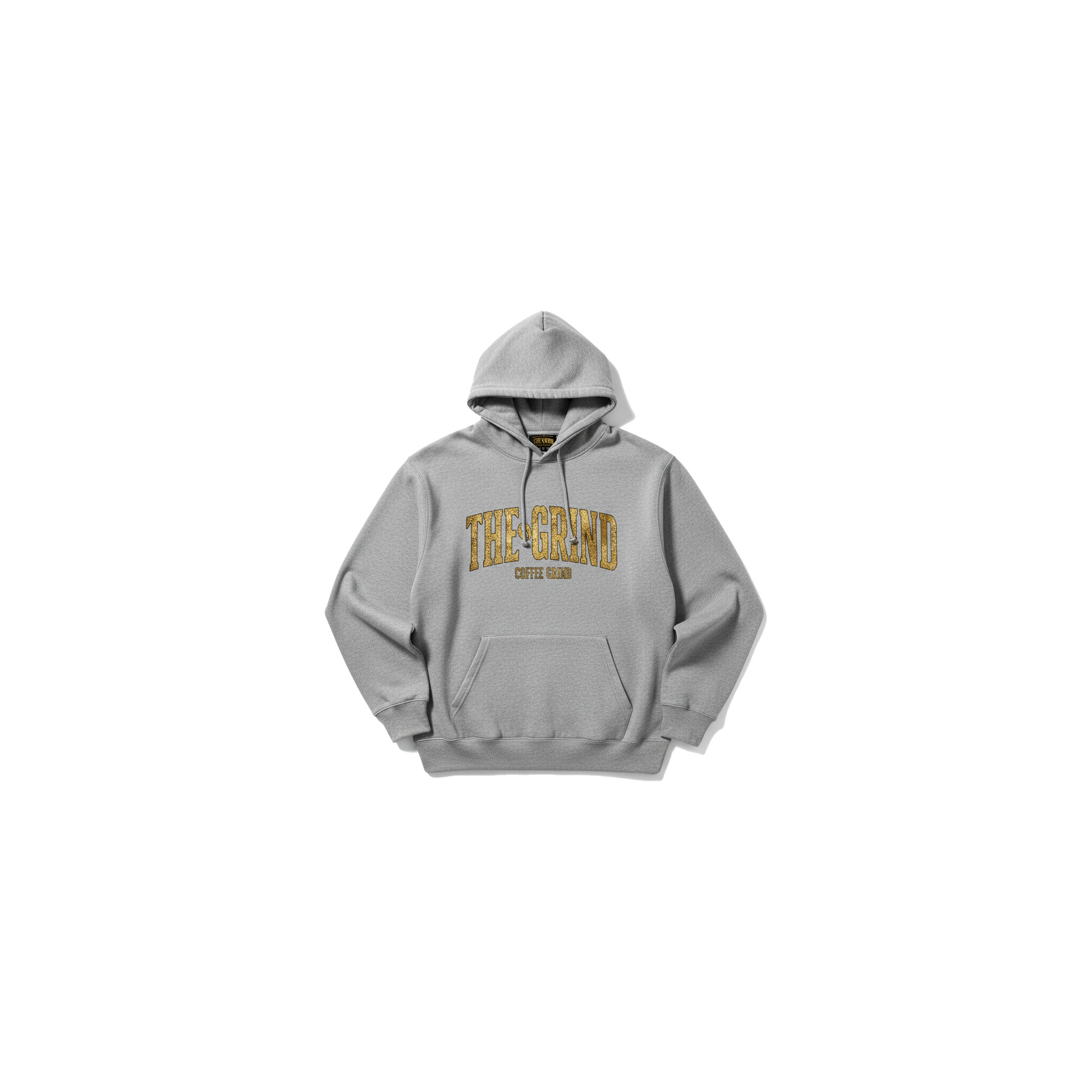 Grey The Grind Men's Hoodie - Coffee Grind approved mockup