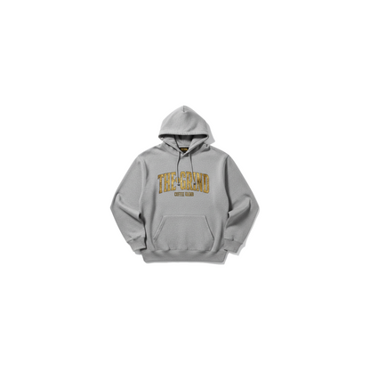 Grey The Grind Men's Hoodie - Coffee Grind approved mockup