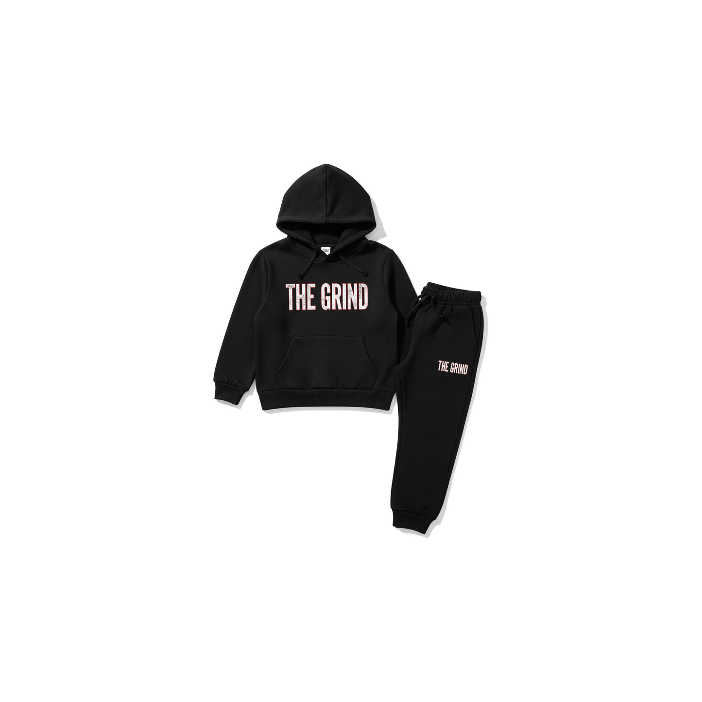 Black The Grind Boys Jogger Set - Coffee Grind approved mockup