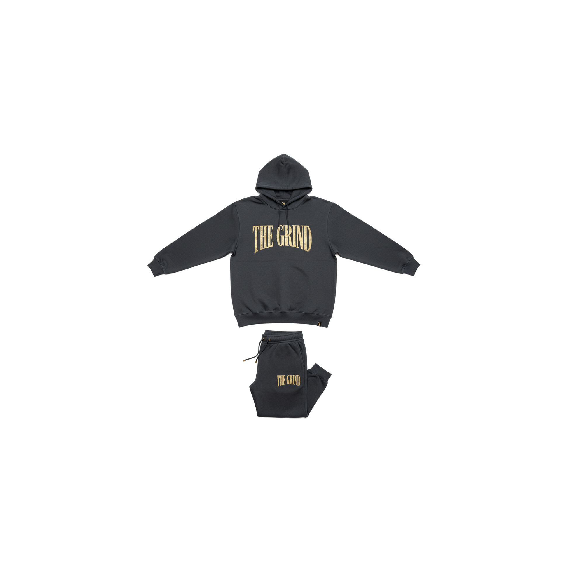 Charcoal The Grind Men's Jogger Set - Coffee Grind approved mockup