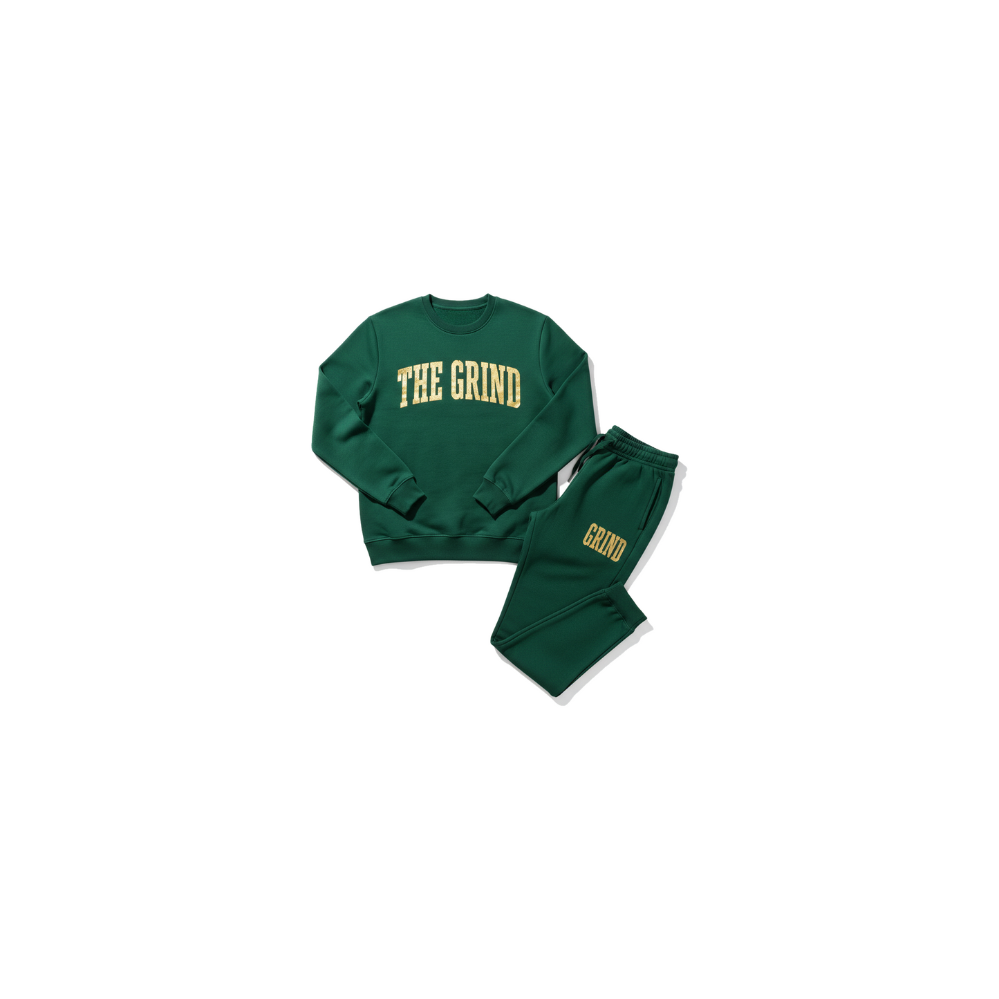 Forest Green The Grind Men's Jogger Set - Coffee Grind approved mockup