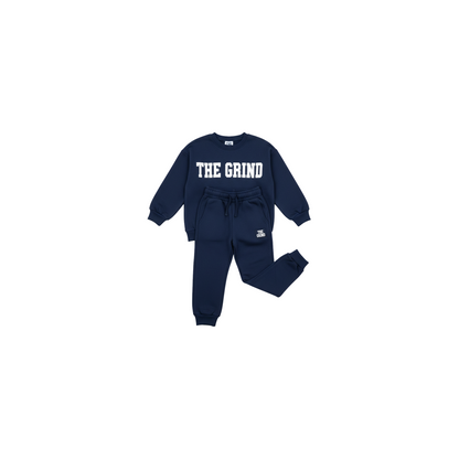 Navy Blue The Grind Boys Jogger Set - Coffee Grind approved mockup