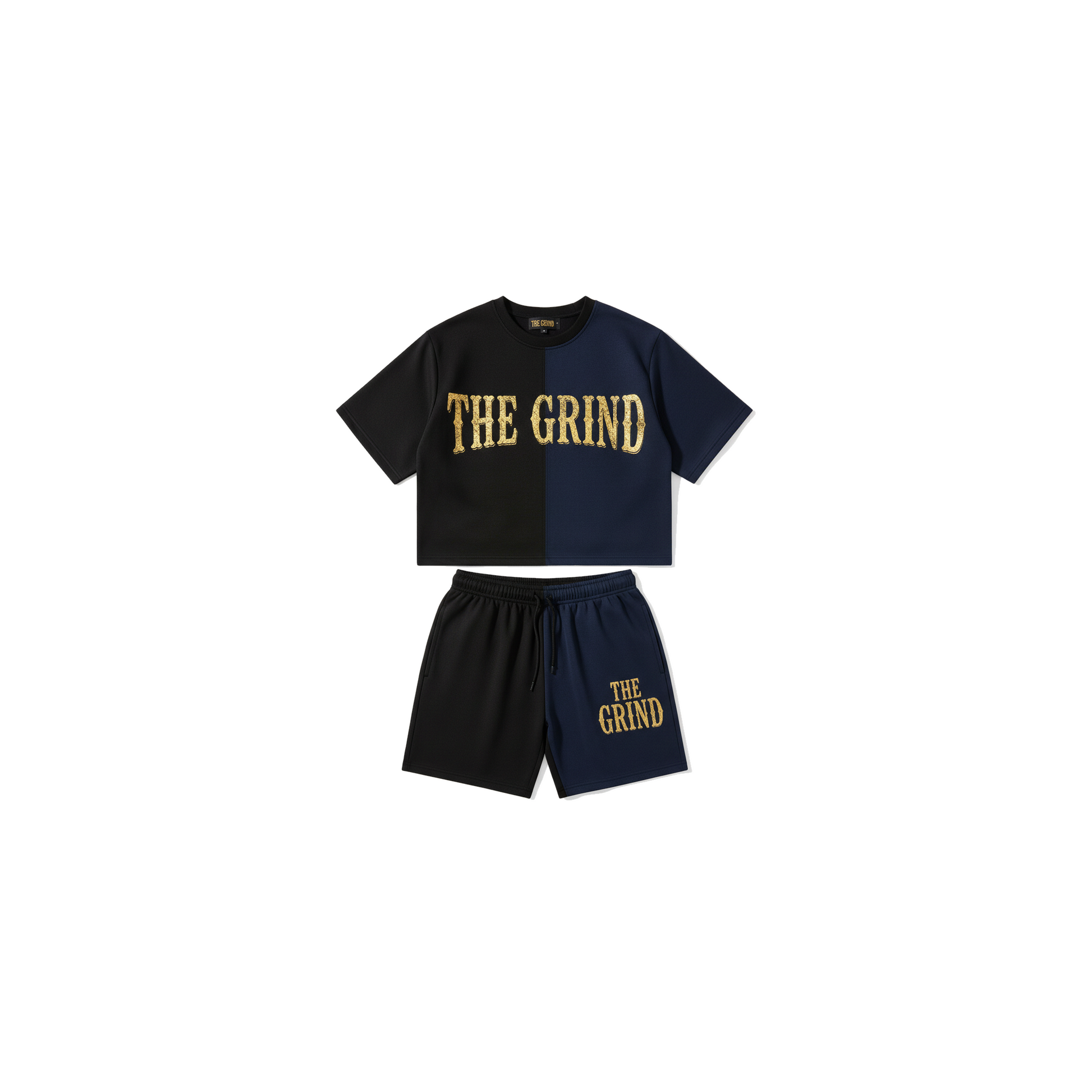 Black The Grind Men's Short Set - Coffee Grind approved mockup