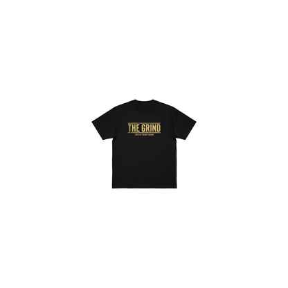 Black The Grind Men's Graphic Tee - Coffee Grind approved mockup