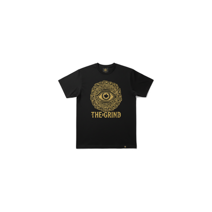 Black Gold Mystic Eye Men's Graphic Tee - Coffee Grind approved mockup