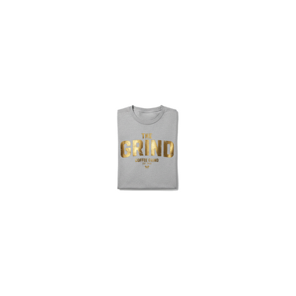 Grey The Grind Men's Graphic Tee - Coffee Grind approved mockup