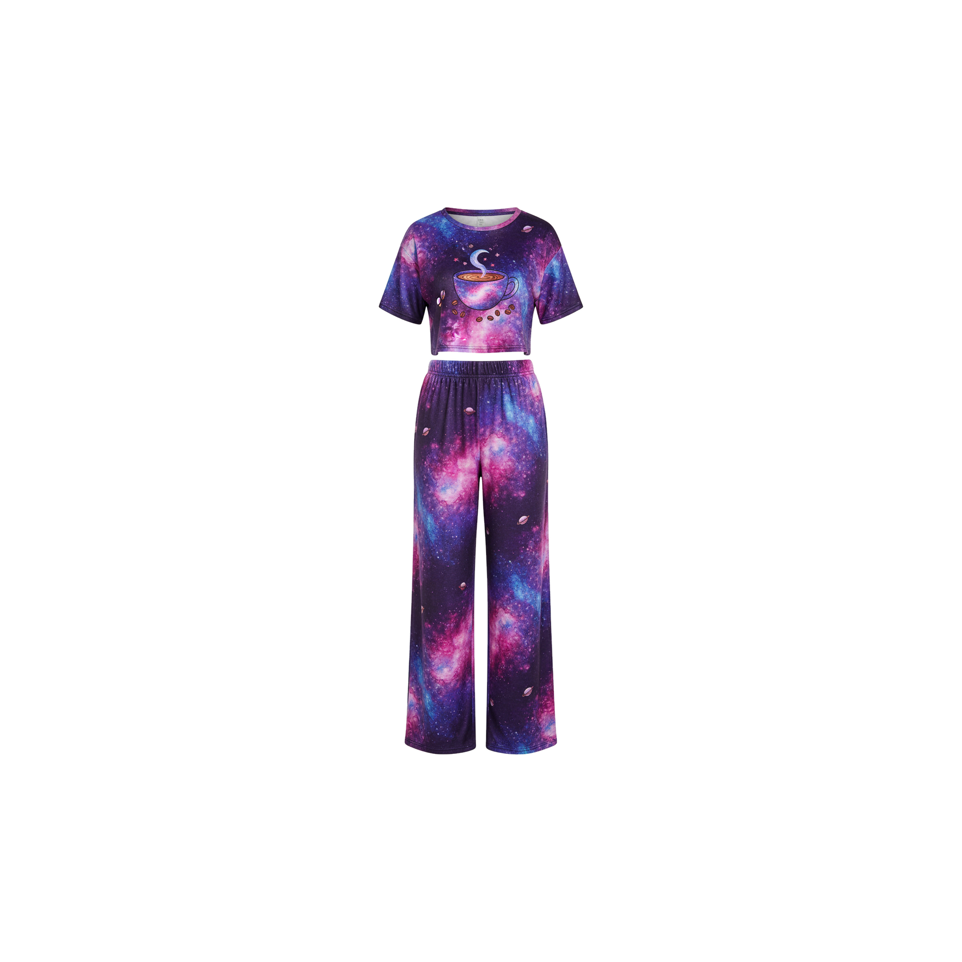Purple Galaxy Coffee Two-Piece Lounge Set - Coffee Grind approved mockup