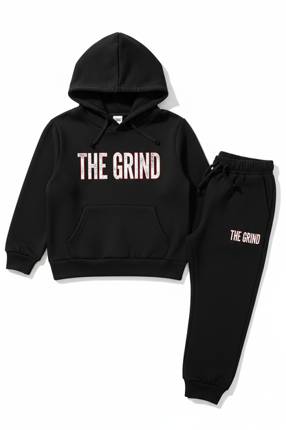 Black The Grind Boys Jogger Set