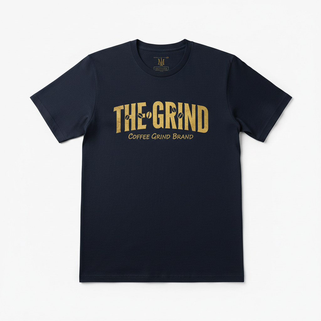 Navy Blue The Grind Men's Graphic Tee