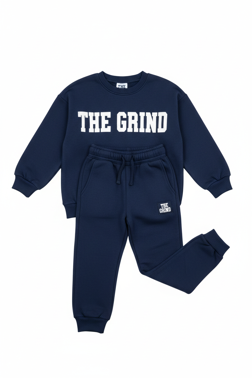 Navy Blue The Grind Boys Jogger Set