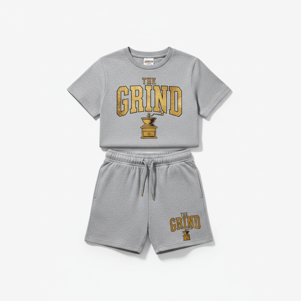 Grey The Grind Boys Short Set