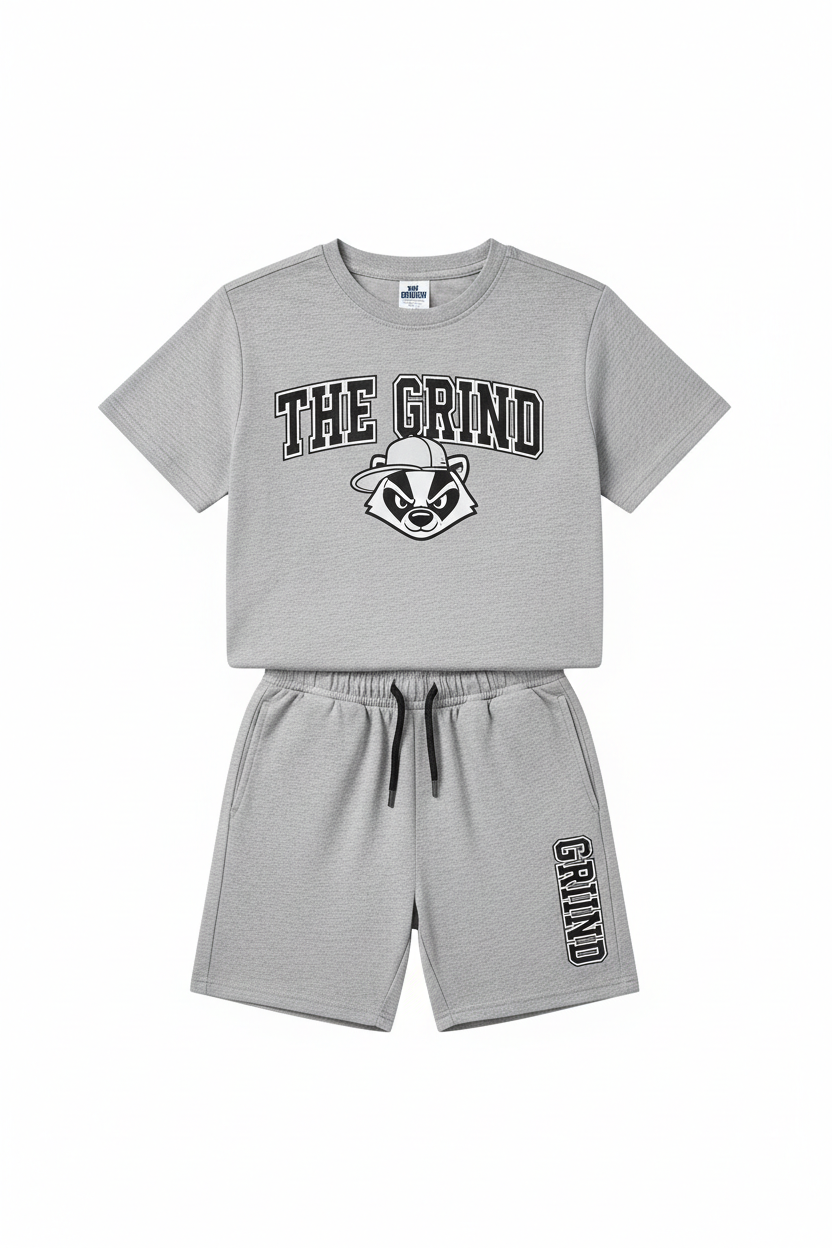 Grey The Grind Boys Short Set