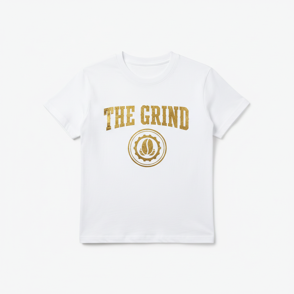 White The Grind Boys Graphic Tee