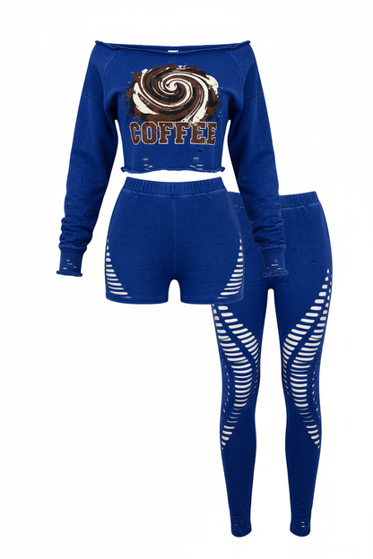 Royal Blue Coffee Grind Cutout Set
