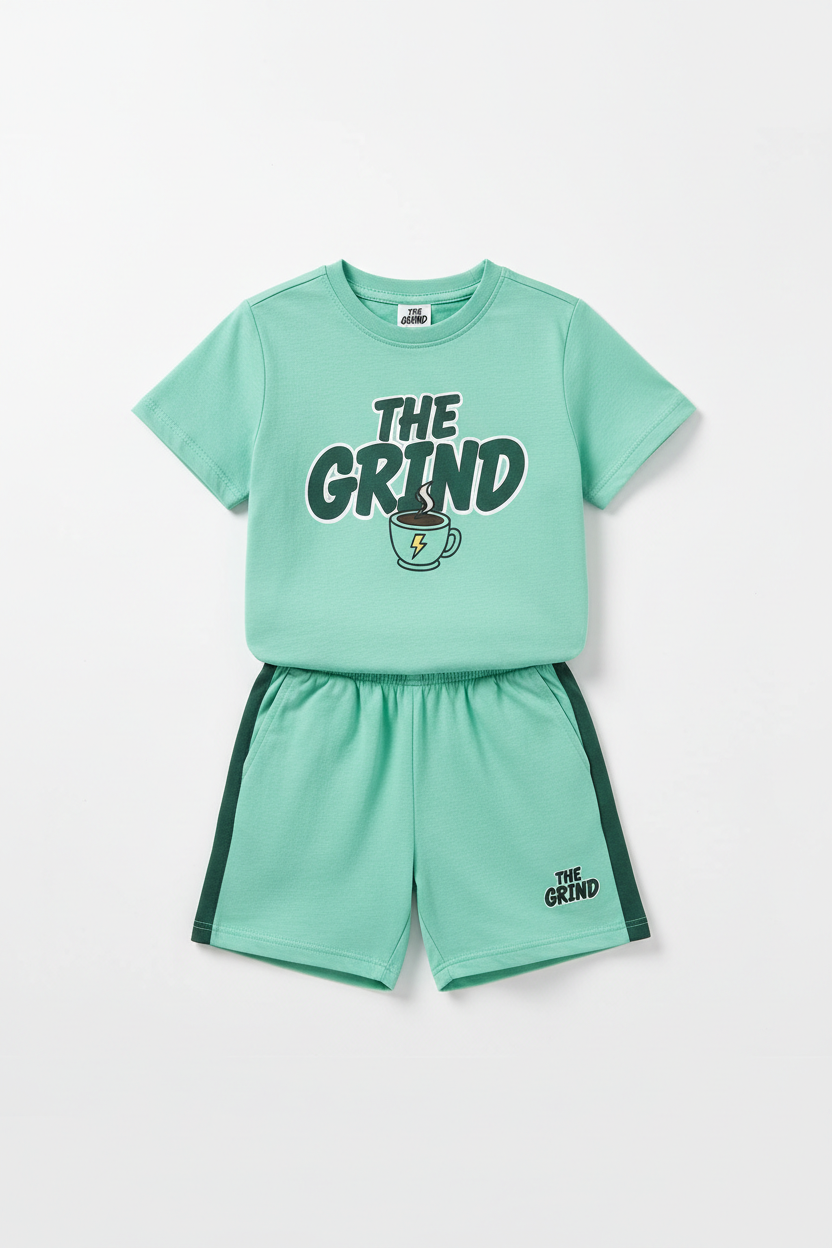 Mint Green The Grind Girls Short Set