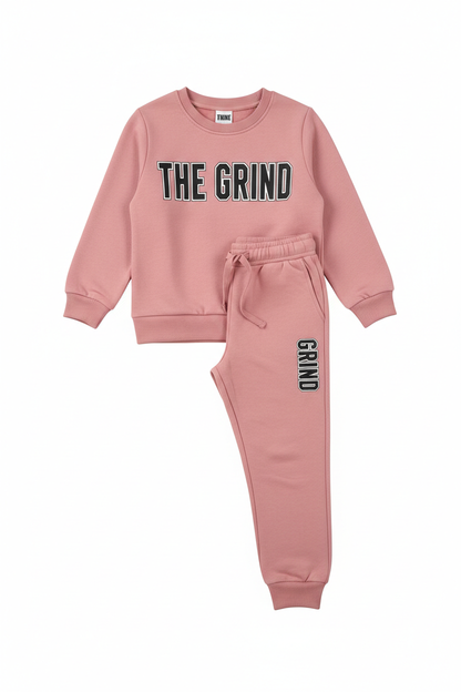 Pink The Grind Girls Jogger Set