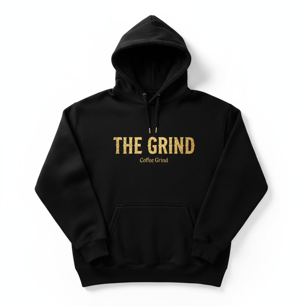 Black The Grind Men's Hoodie