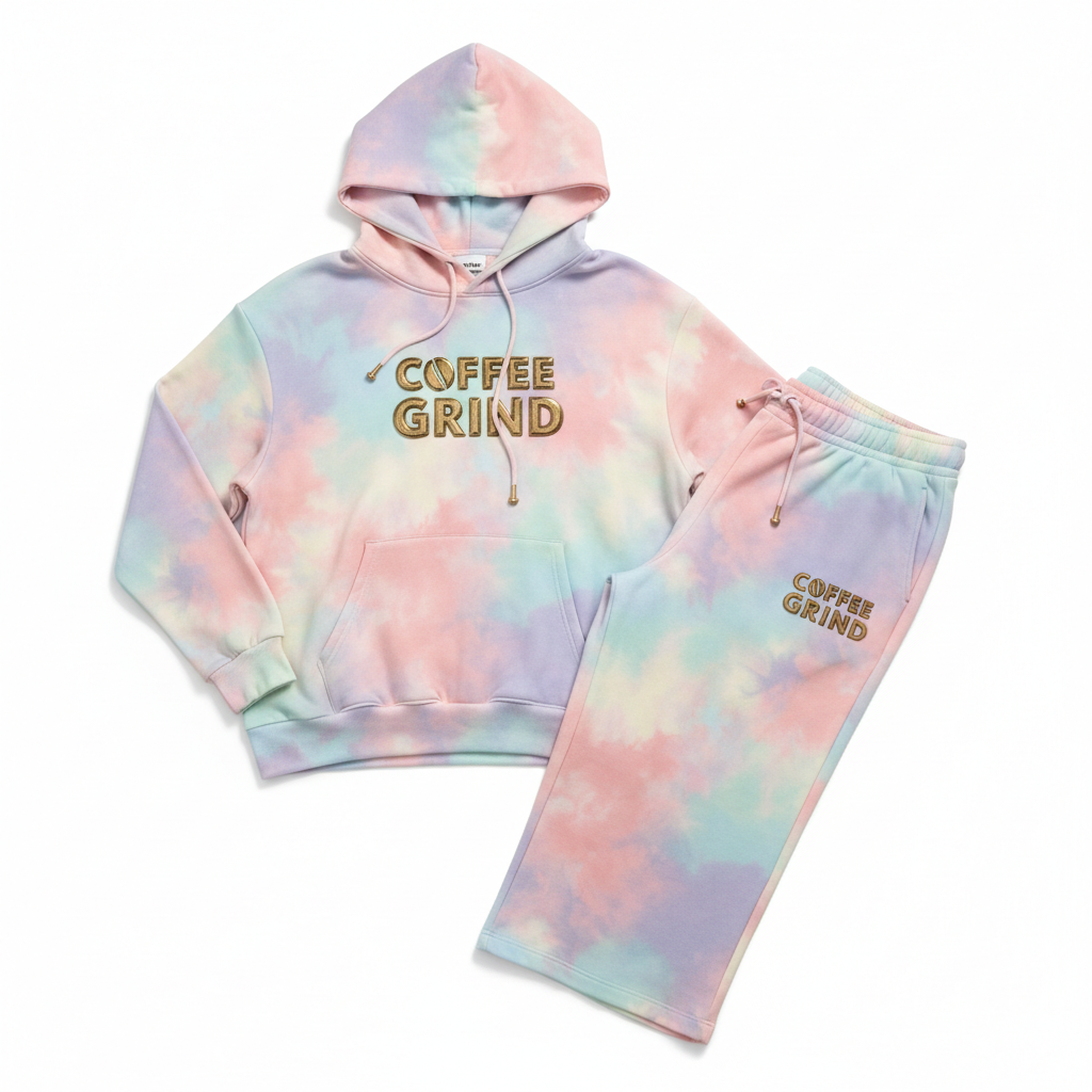 Pastel Tie-Dye Coffee Grind Set