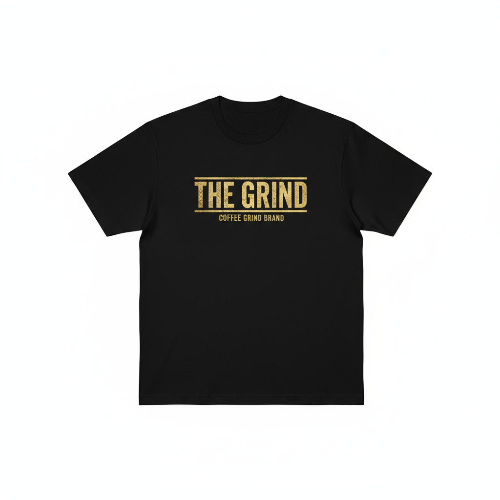 Black The Grind Men's Graphic Tee