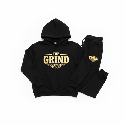 Black The Grind Boys Jogger Set