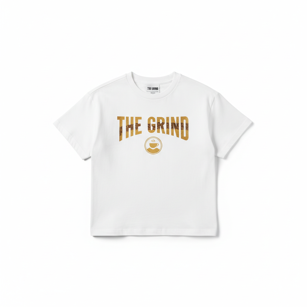 White The Grind Girls Graphic Tee