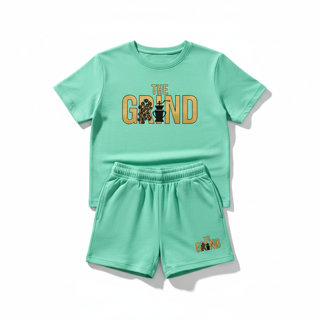 Mint Green The Grind Girls Short Set