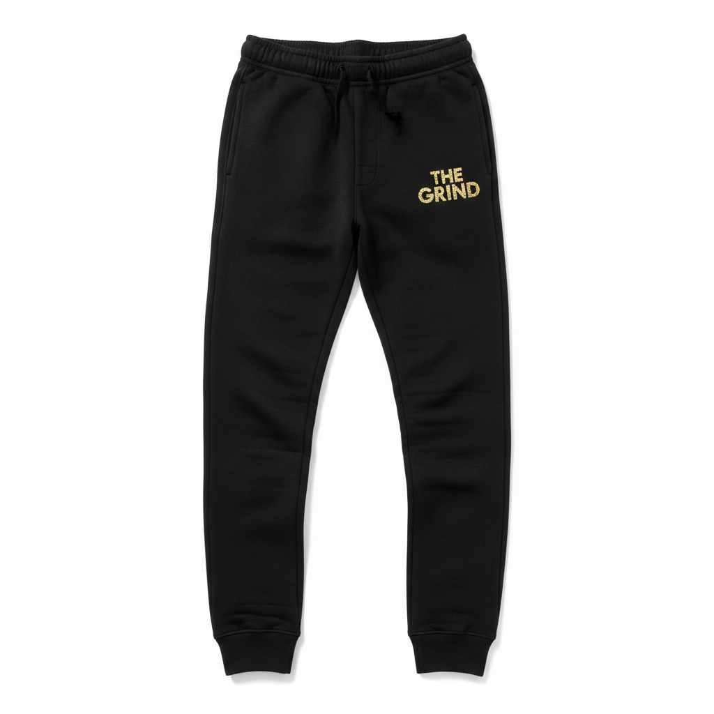Black The Grind Men's Sweatpants