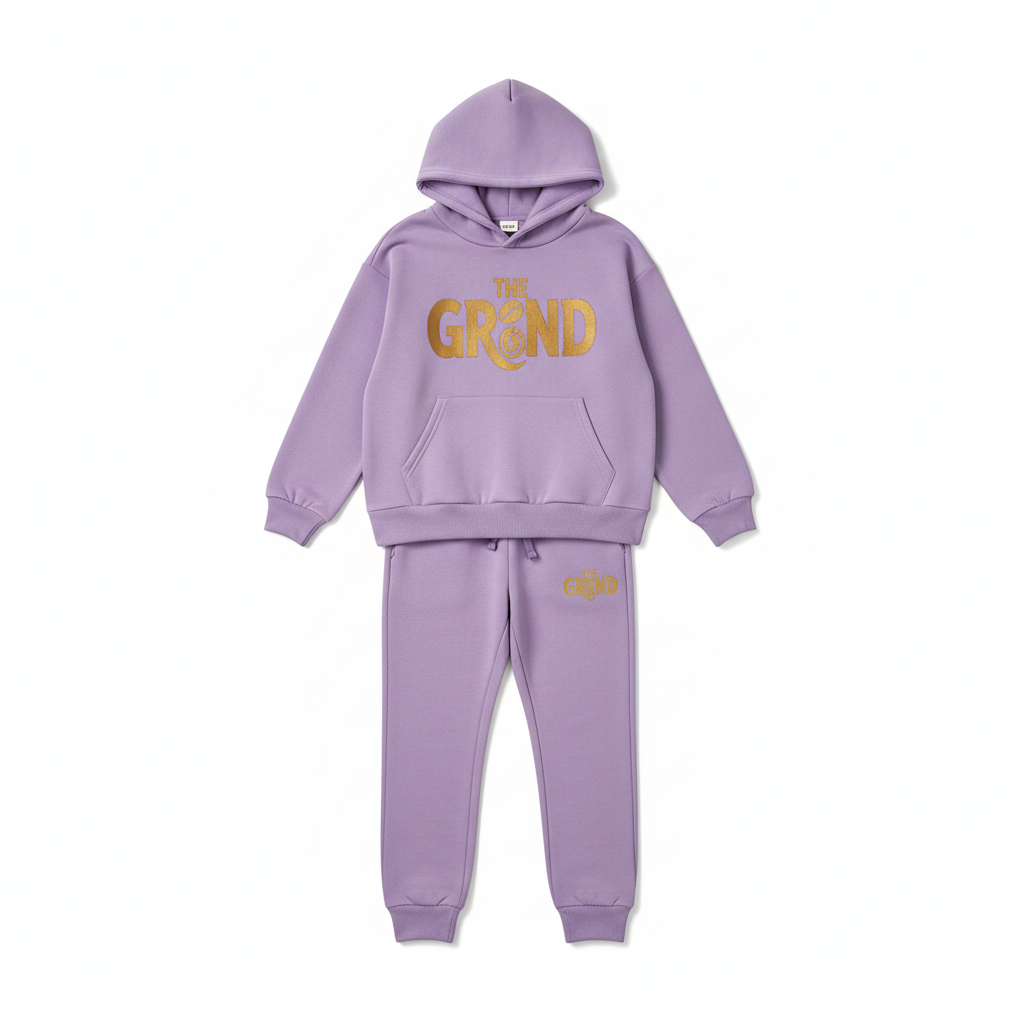 Lavender The Grind Girls Jogger Set