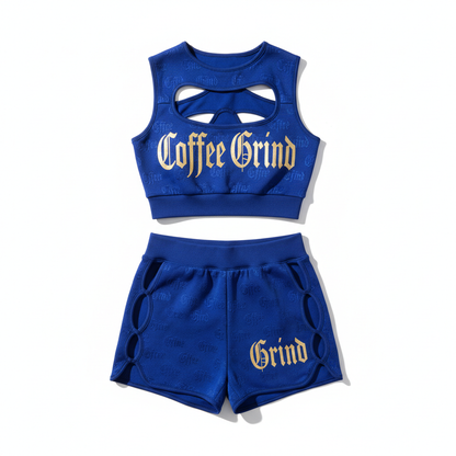Royal Blue Coffee Grind Cutout Set