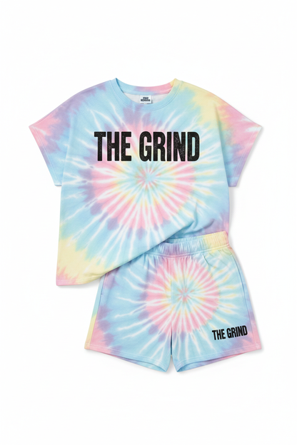 Tie-Dye The Grind Girls Short Set