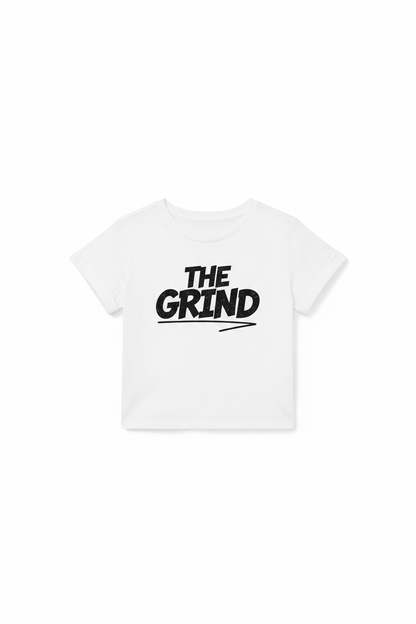 White The Grind Girls Graphic Tee